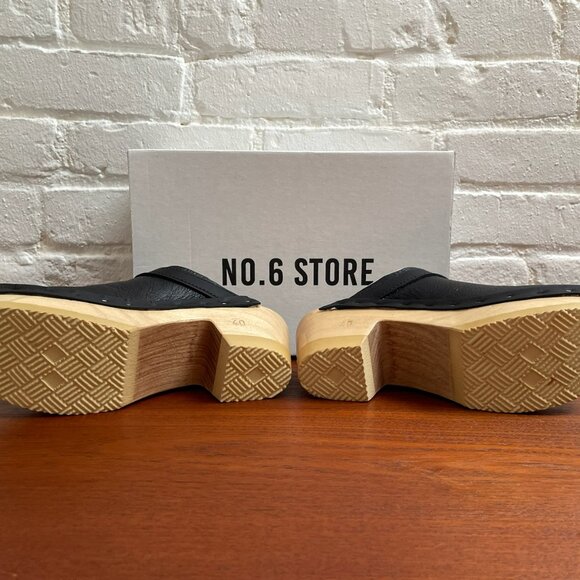 No6 Store "Dakota" Shearling Clog in Ink Aviator EU40 NWT - Picture 6 of 11